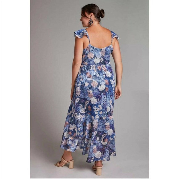 NWT Hutch Anthropologie Floral Plus Maxi Dress - Picture 3 of 4